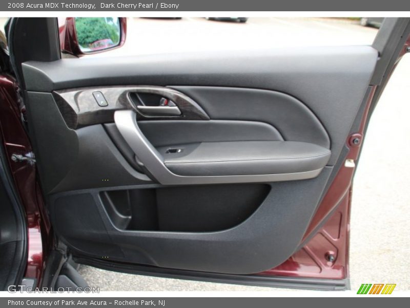 Dark Cherry Pearl / Ebony 2008 Acura MDX Technology