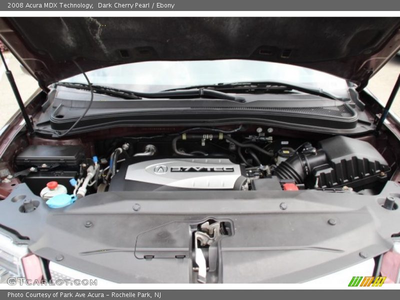 Dark Cherry Pearl / Ebony 2008 Acura MDX Technology