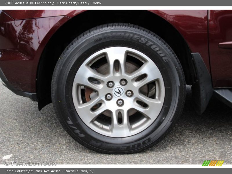 Dark Cherry Pearl / Ebony 2008 Acura MDX Technology