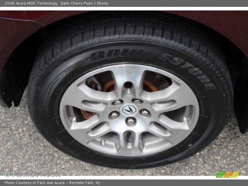 Dark Cherry Pearl / Ebony 2008 Acura MDX Technology