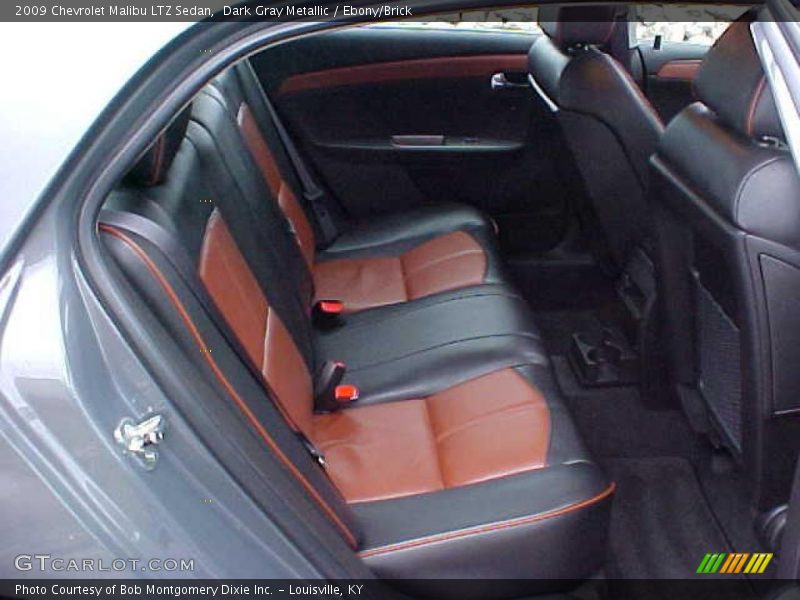Dark Gray Metallic / Ebony/Brick 2009 Chevrolet Malibu LTZ Sedan