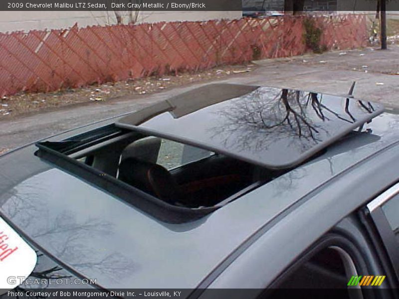 Dark Gray Metallic / Ebony/Brick 2009 Chevrolet Malibu LTZ Sedan