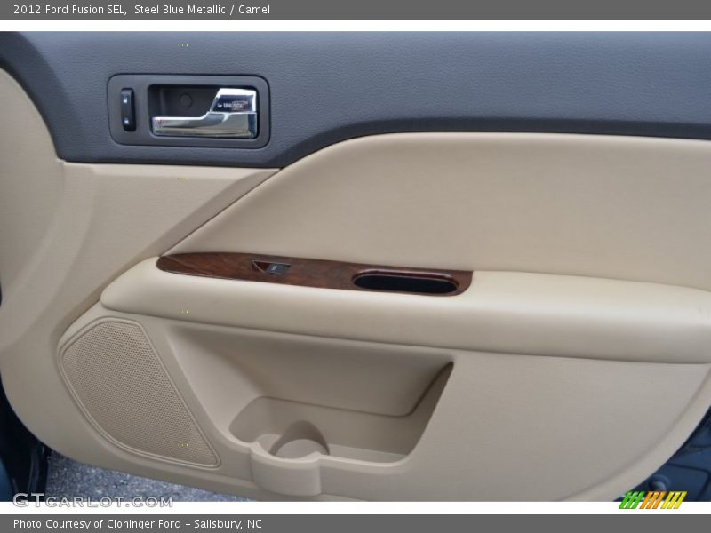 Steel Blue Metallic / Camel 2012 Ford Fusion SEL