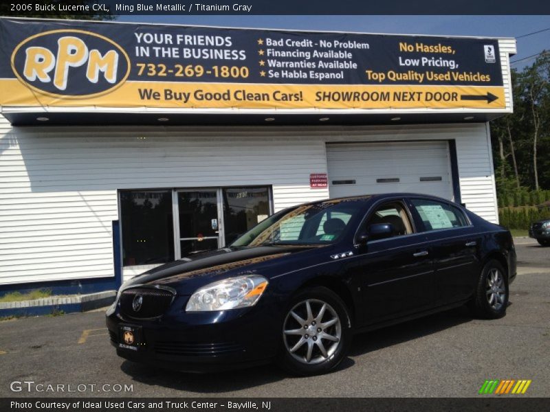 Ming Blue Metallic / Titanium Gray 2006 Buick Lucerne CXL