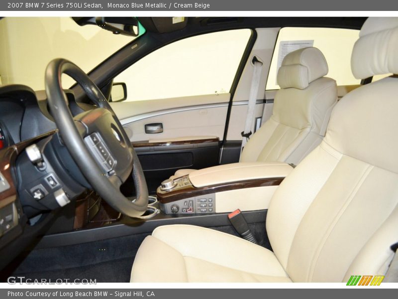 Front Seat of 2007 7 Series 750Li Sedan