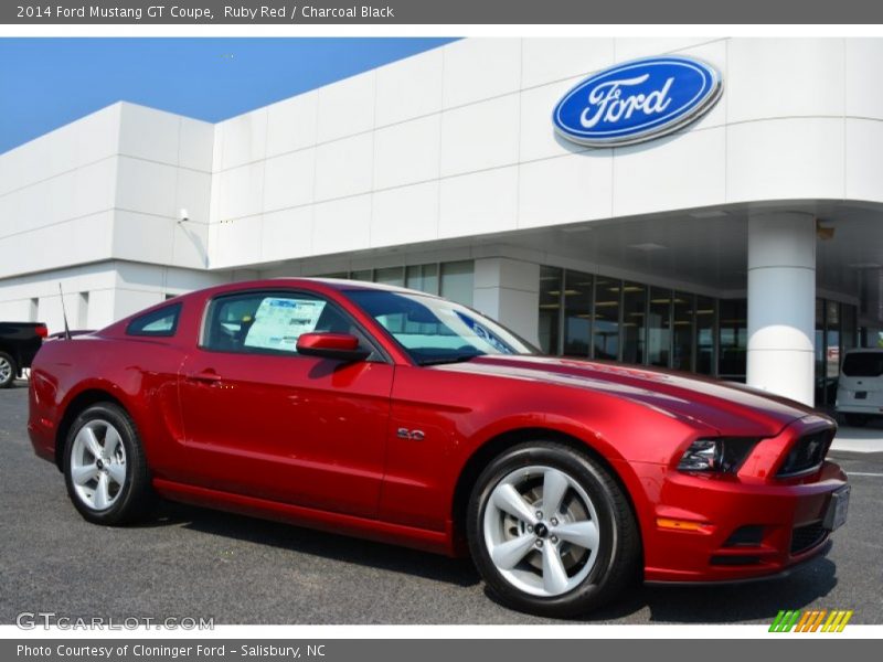 Ruby Red / Charcoal Black 2014 Ford Mustang GT Coupe