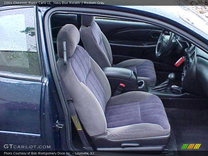 Navy Blue Metallic / Medium Gray 2001 Chevrolet Monte Carlo LS