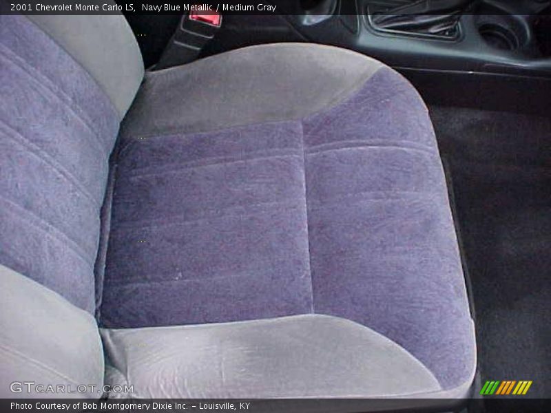 Navy Blue Metallic / Medium Gray 2001 Chevrolet Monte Carlo LS