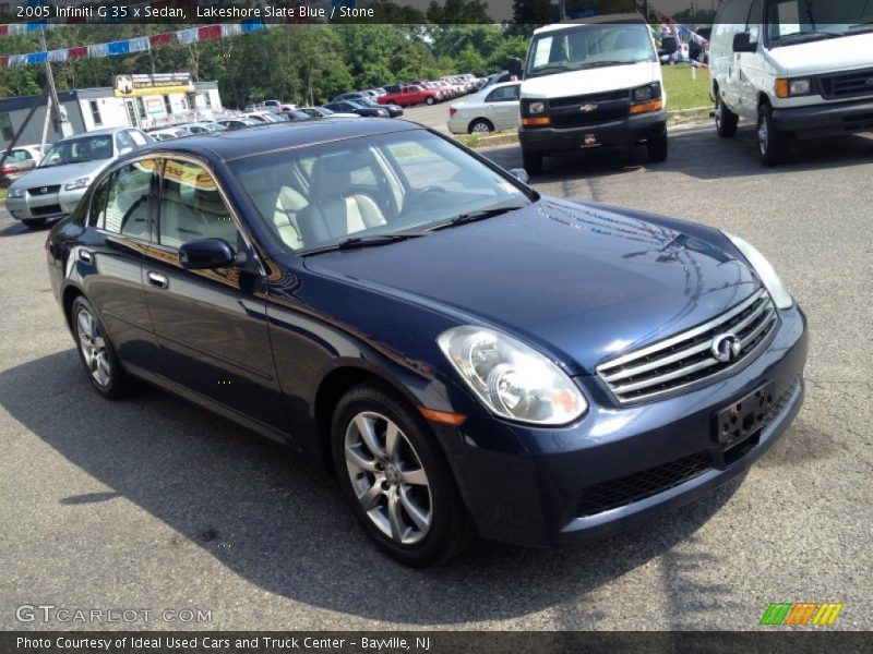Lakeshore Slate Blue / Stone 2005 Infiniti G 35 x Sedan