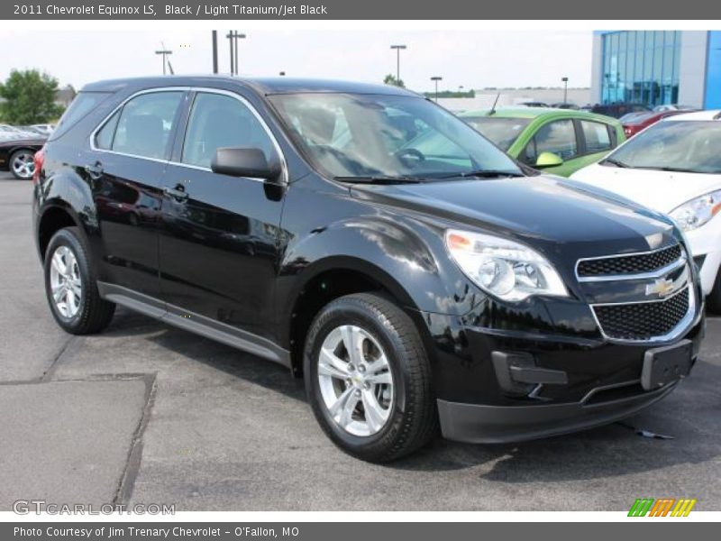 Black / Light Titanium/Jet Black 2011 Chevrolet Equinox LS