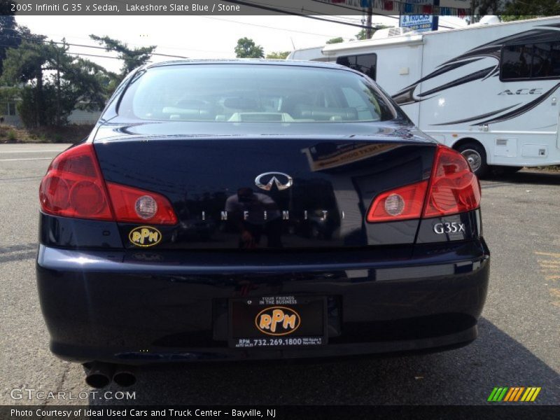 Lakeshore Slate Blue / Stone 2005 Infiniti G 35 x Sedan