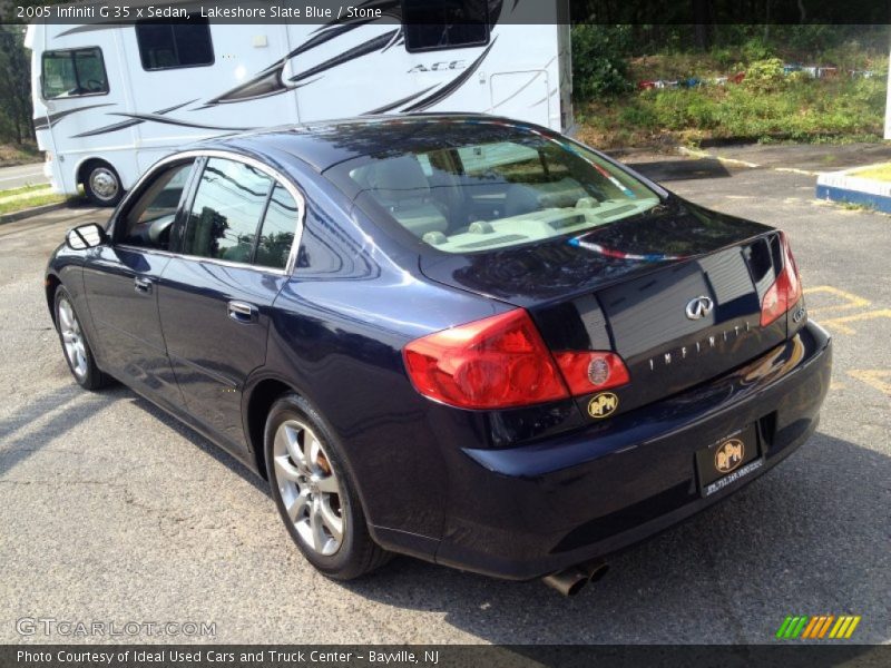 Lakeshore Slate Blue / Stone 2005 Infiniti G 35 x Sedan