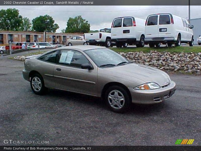Sandrift Metallic / Neutral 2002 Chevrolet Cavalier LS Coupe