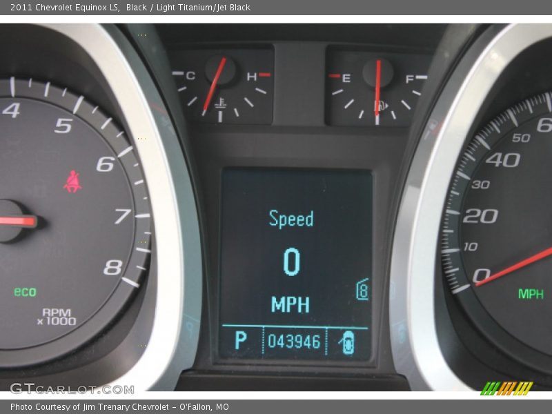 Black / Light Titanium/Jet Black 2011 Chevrolet Equinox LS