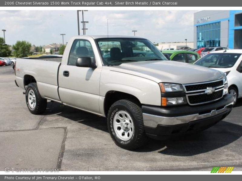 Silver Birch Metallic / Dark Charcoal 2006 Chevrolet Silverado 1500 Work Truck Regular Cab 4x4