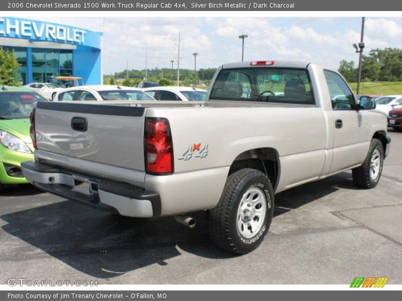 Silver Birch Metallic / Dark Charcoal 2006 Chevrolet Silverado 1500 Work Truck Regular Cab 4x4