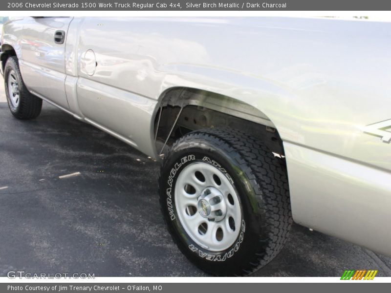 Silver Birch Metallic / Dark Charcoal 2006 Chevrolet Silverado 1500 Work Truck Regular Cab 4x4