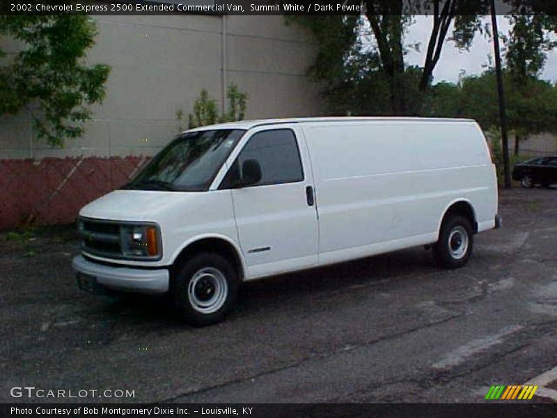 Summit White / Dark Pewter 2002 Chevrolet Express 2500 Extended Commercial Van