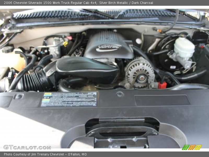 Silver Birch Metallic / Dark Charcoal 2006 Chevrolet Silverado 1500 Work Truck Regular Cab 4x4