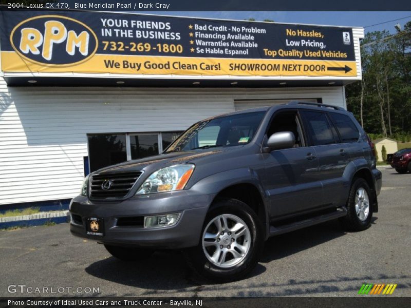 Blue Meridian Pearl / Dark Gray 2004 Lexus GX 470