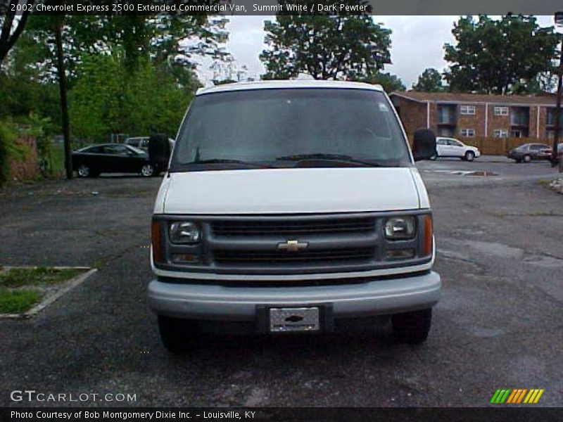 Summit White / Dark Pewter 2002 Chevrolet Express 2500 Extended Commercial Van