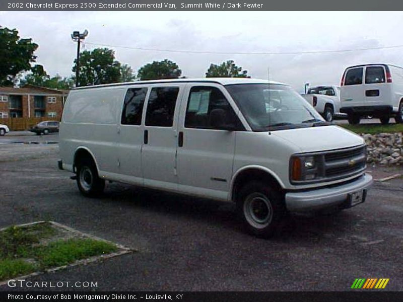 Summit White / Dark Pewter 2002 Chevrolet Express 2500 Extended Commercial Van
