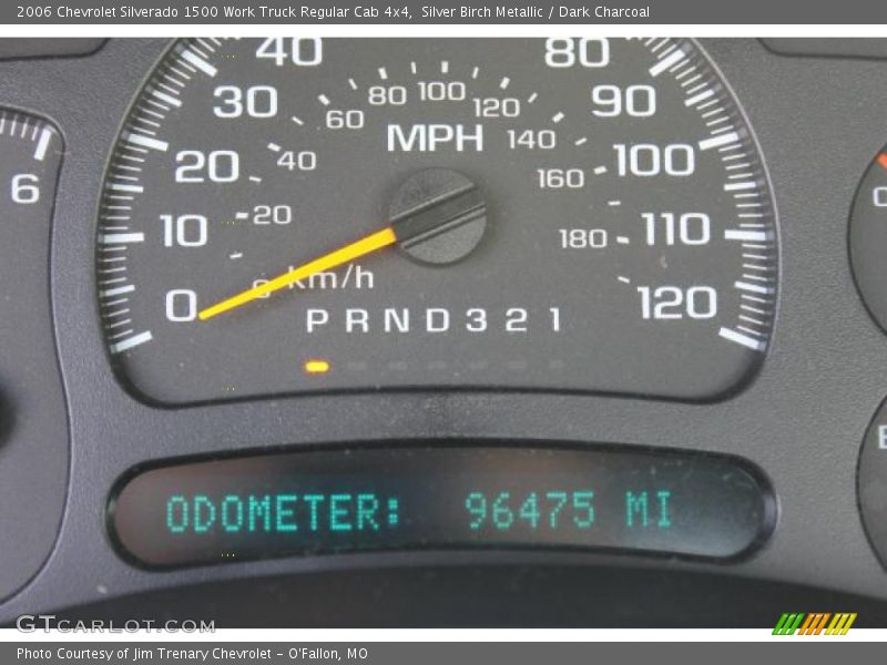 Silver Birch Metallic / Dark Charcoal 2006 Chevrolet Silverado 1500 Work Truck Regular Cab 4x4