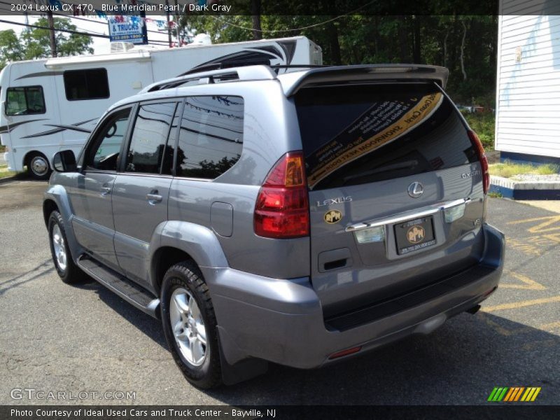 Blue Meridian Pearl / Dark Gray 2004 Lexus GX 470