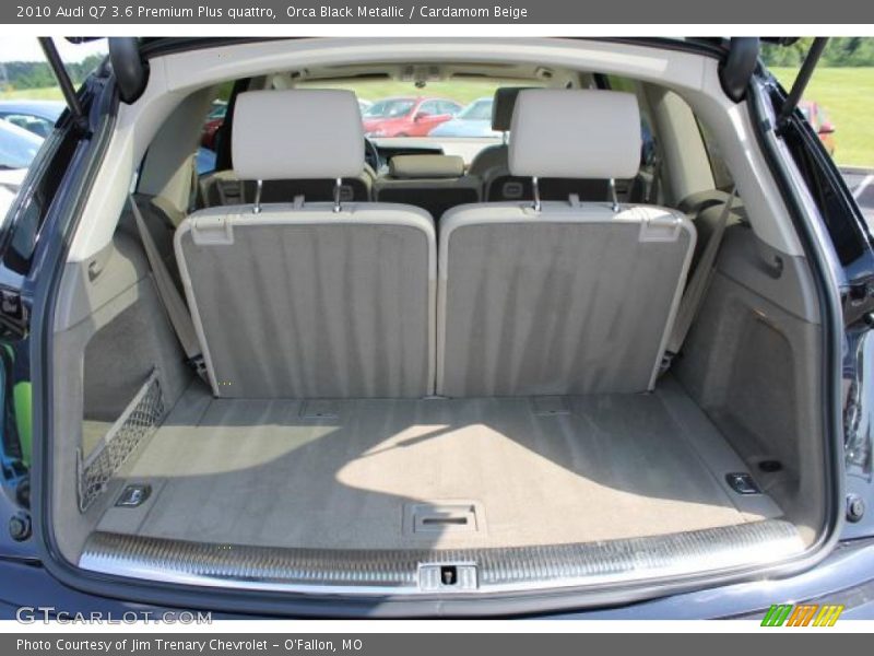 Orca Black Metallic / Cardamom Beige 2010 Audi Q7 3.6 Premium Plus quattro