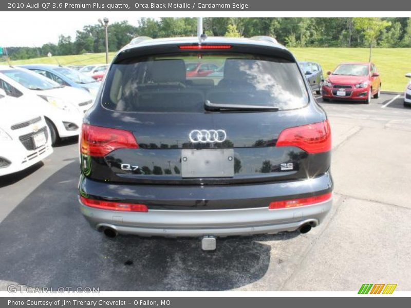 Orca Black Metallic / Cardamom Beige 2010 Audi Q7 3.6 Premium Plus quattro