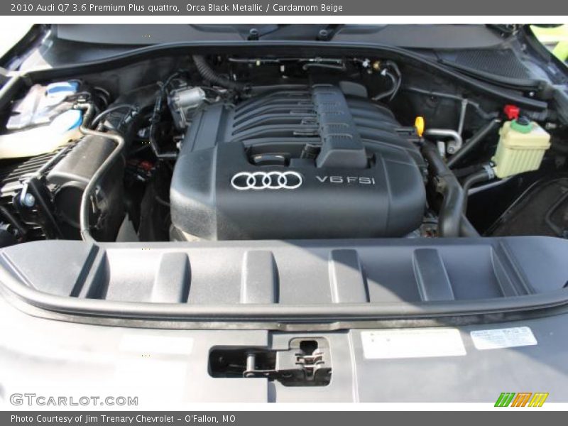 Orca Black Metallic / Cardamom Beige 2010 Audi Q7 3.6 Premium Plus quattro