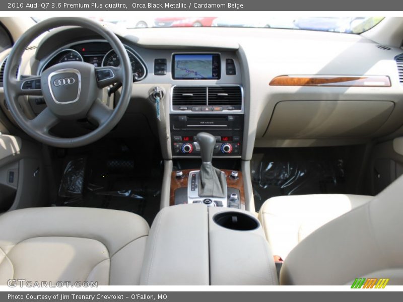 Orca Black Metallic / Cardamom Beige 2010 Audi Q7 3.6 Premium Plus quattro