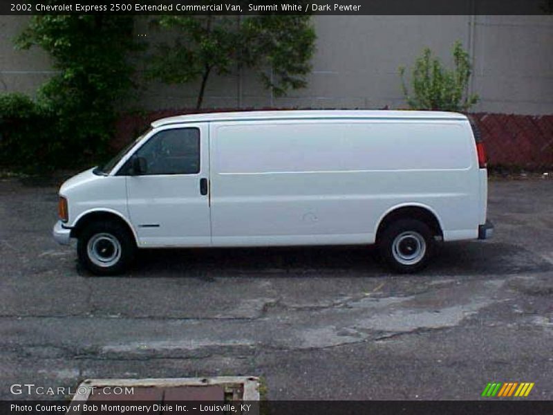 Summit White / Dark Pewter 2002 Chevrolet Express 2500 Extended Commercial Van