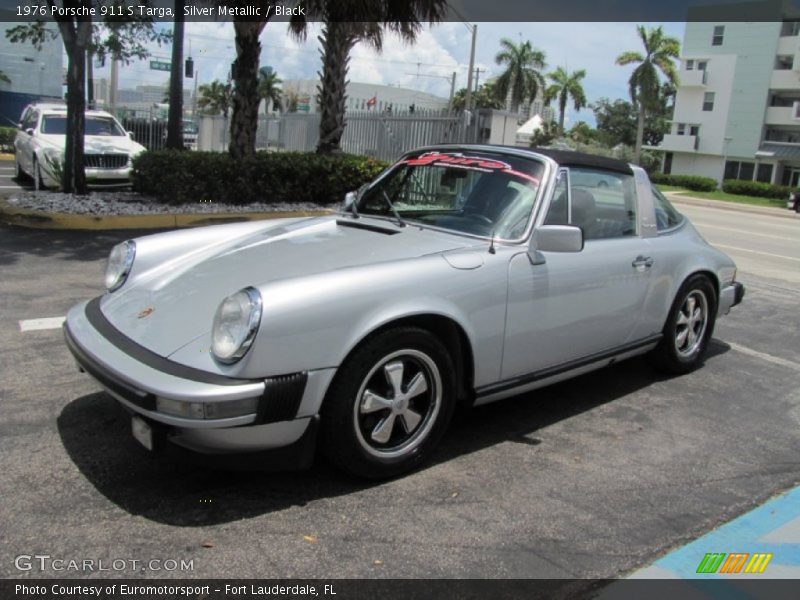 Silver Metallic / Black 1976 Porsche 911 S Targa