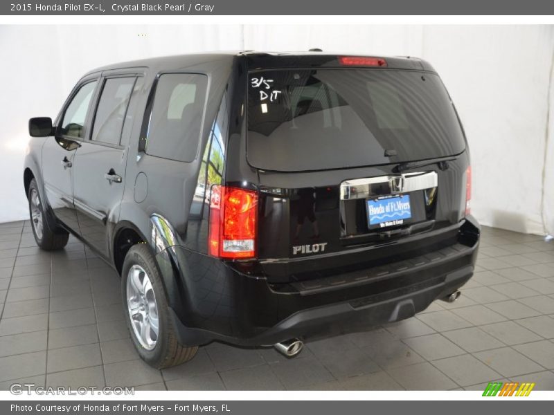 Crystal Black Pearl / Gray 2015 Honda Pilot EX-L