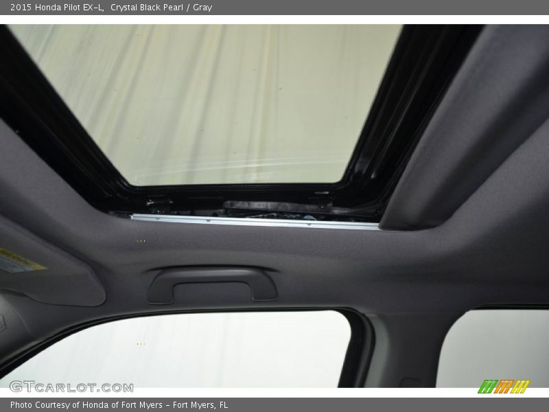 Crystal Black Pearl / Gray 2015 Honda Pilot EX-L
