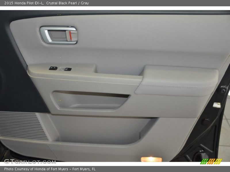 Crystal Black Pearl / Gray 2015 Honda Pilot EX-L
