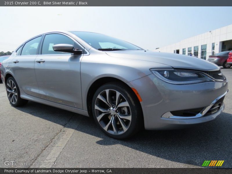 Billet Silver Metallic / Black 2015 Chrysler 200 C