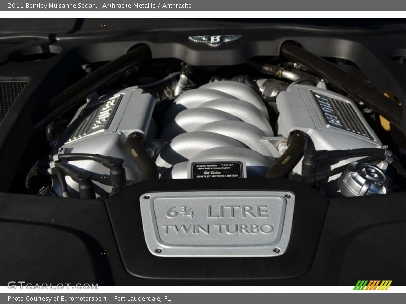  2011 Mulsanne Sedan Engine - 6.75 Liter Twin-Turbocharged OHV 16-Valve VVT V8