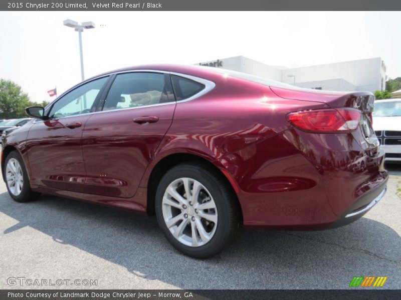Velvet Red Pearl / Black 2015 Chrysler 200 Limited