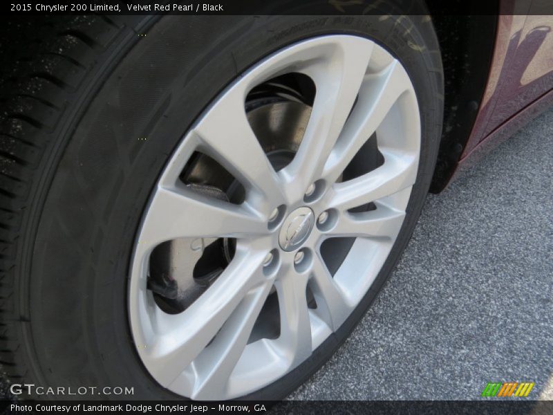 Velvet Red Pearl / Black 2015 Chrysler 200 Limited