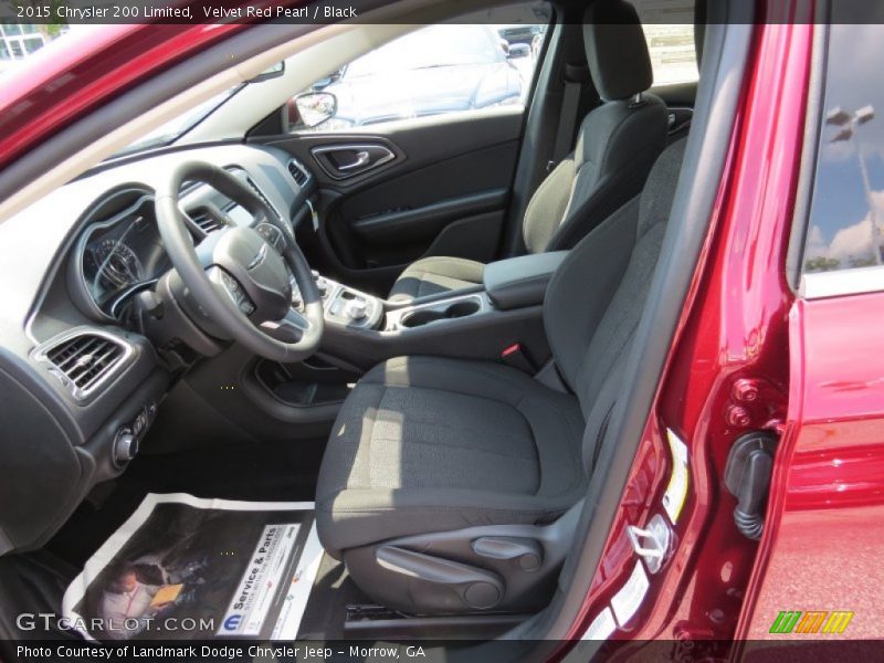 Velvet Red Pearl / Black 2015 Chrysler 200 Limited