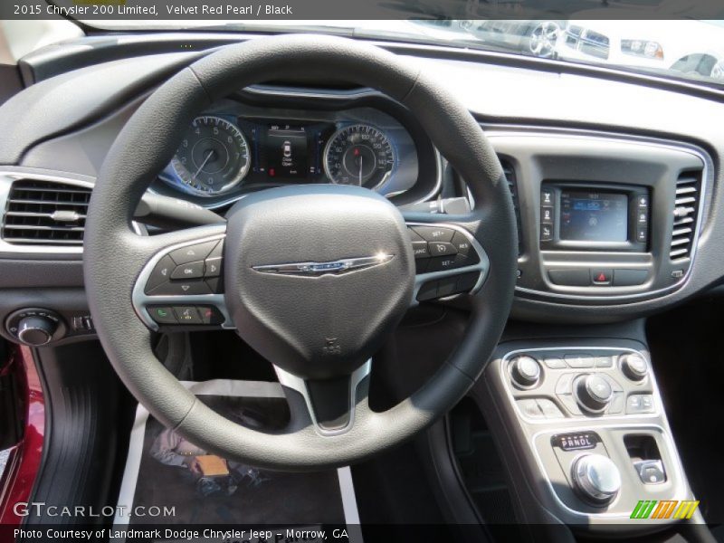 Velvet Red Pearl / Black 2015 Chrysler 200 Limited