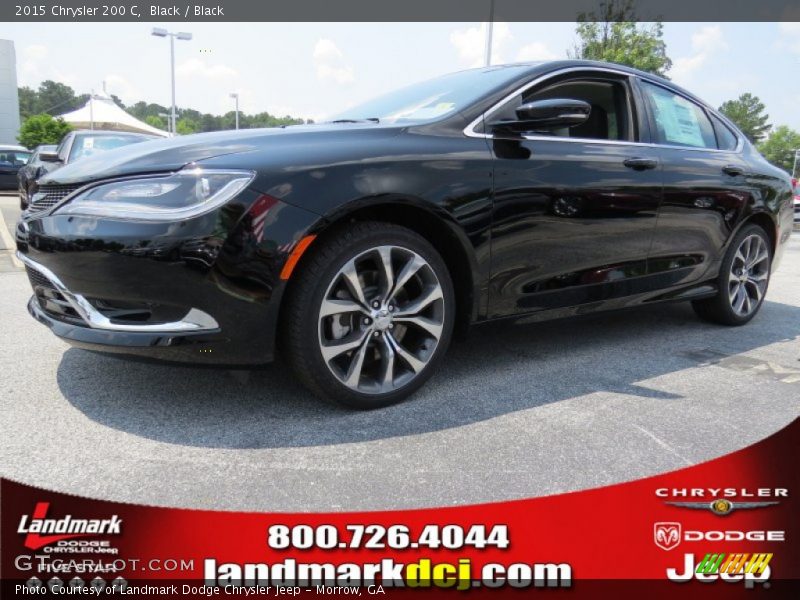 Black / Black 2015 Chrysler 200 C