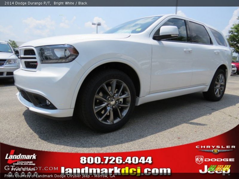 Bright White / Black 2014 Dodge Durango R/T