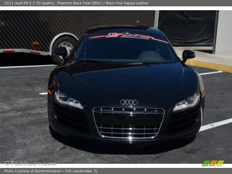 Phantom Black Pearl Effect / Black Fine Nappa Leather 2011 Audi R8 5.2 FSI quattro