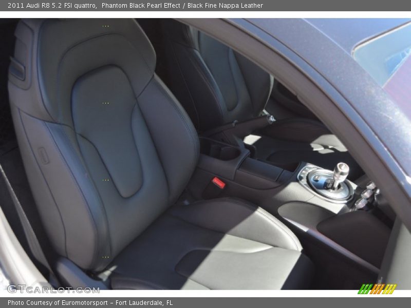 Phantom Black Pearl Effect / Black Fine Nappa Leather 2011 Audi R8 5.2 FSI quattro