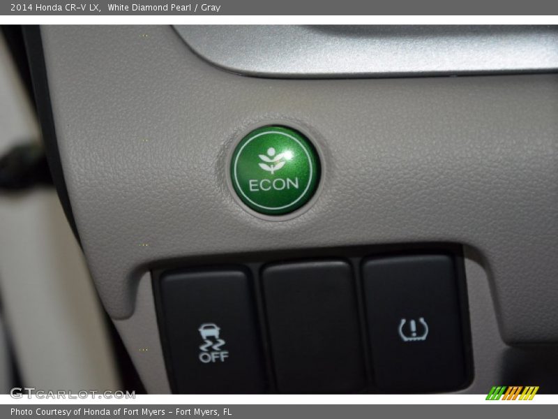White Diamond Pearl / Gray 2014 Honda CR-V LX