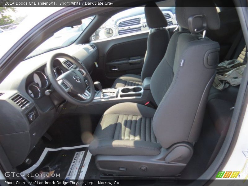 Bright White / Dark Slate Gray 2014 Dodge Challenger SXT