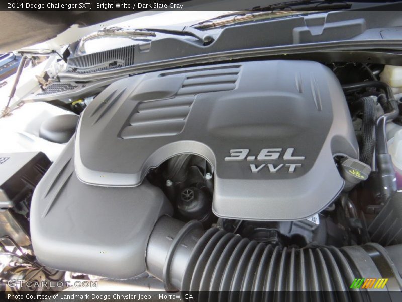 Bright White / Dark Slate Gray 2014 Dodge Challenger SXT